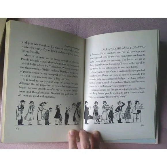 People Are Important By Eva Knox Evans, Golden Press 1951 Hardcover Book - Picture 6 of 9